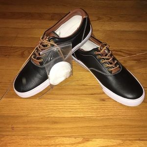 Soft Leather Black Polo by Ralph Lauren Shoes
